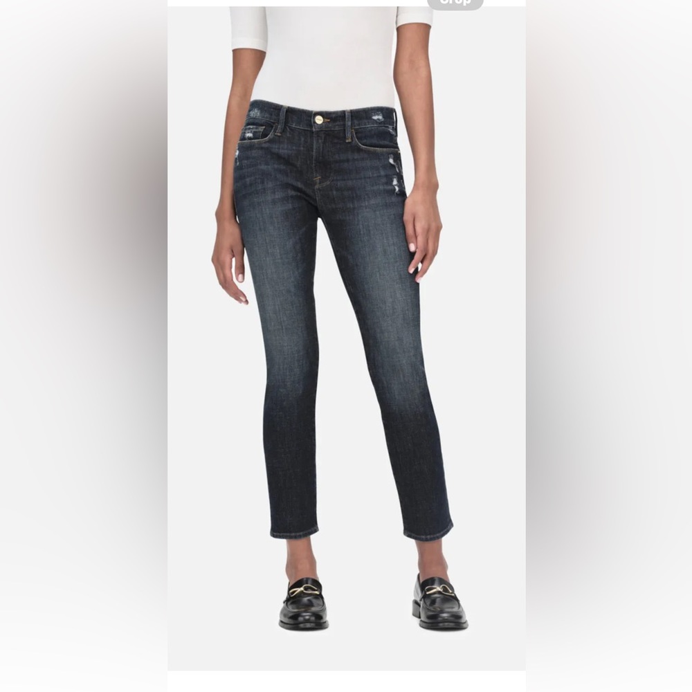 Frame Le Garçon Crop Mid Rise  Jeans